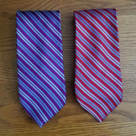 Brooks Brothers Stain Resistant Silk Ties Other - TWO Brooks Brothers Stain Resistant 100% Silk Striped Ties EUC
